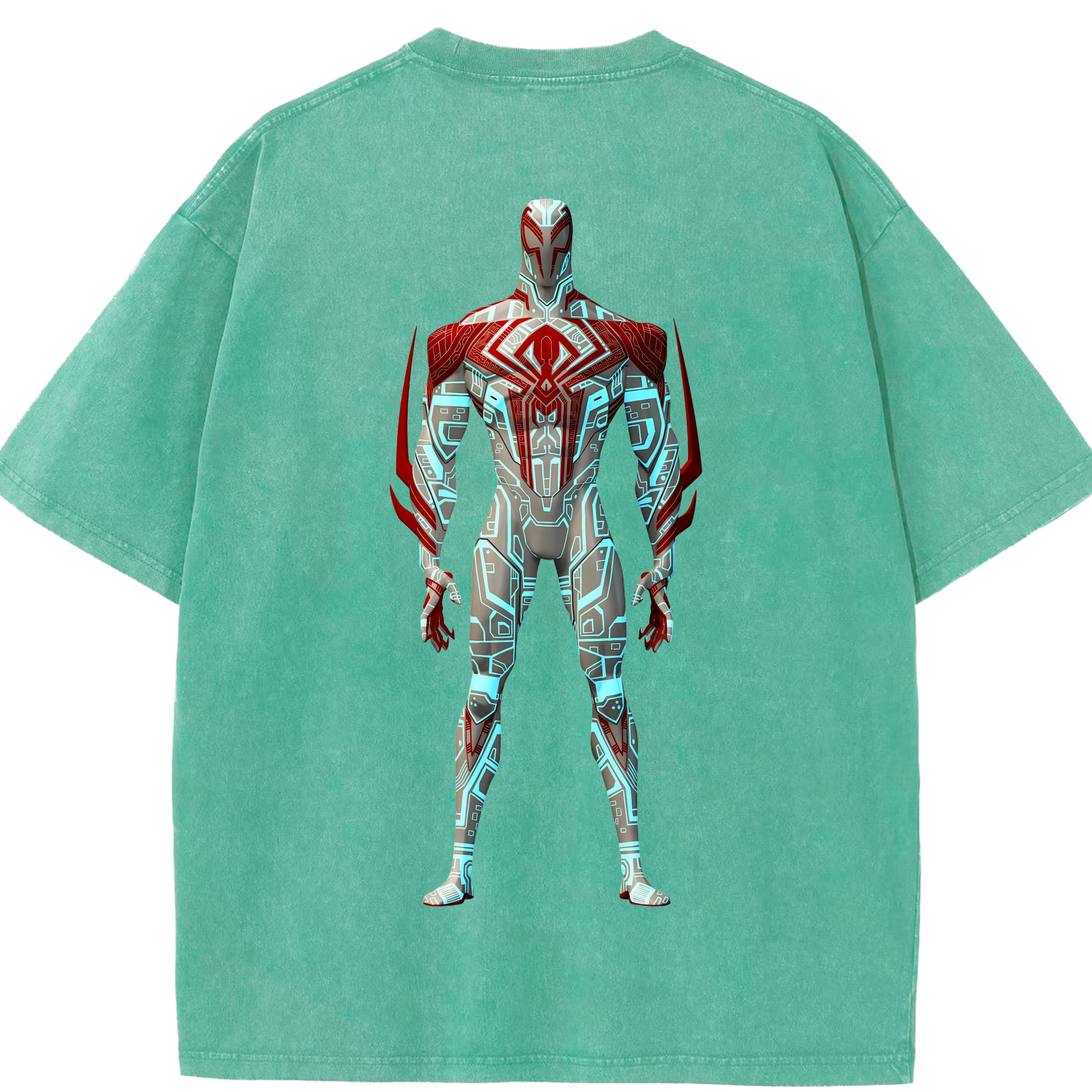 （画像用） Spider Man スパイダーマン 綿100% ヴィンテージ風 半袖Tシャツ（背面プリント）